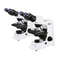 Microscope with a MPD logo on a white background