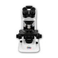 Microscope with a MPD logo on a white background
