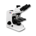 Microscope with a MPD logo on a white background