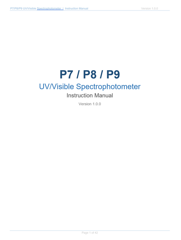 SP8000UV Manual