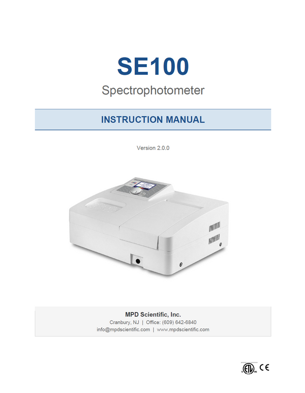 SE100 Manual
