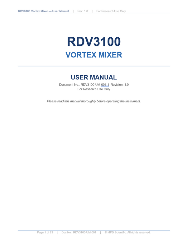 User Manual