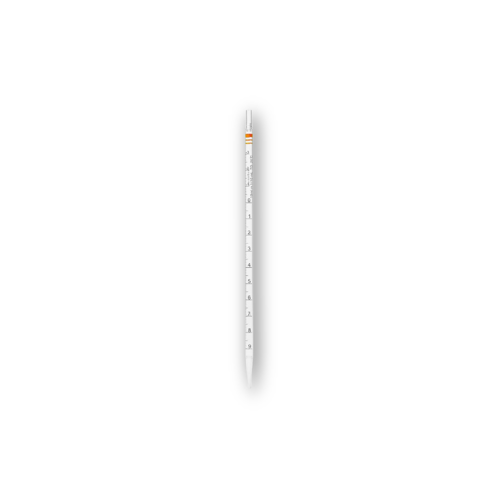 Serological Pipettes, Disposable, Sterile, 1 ml, Yellow Stripe