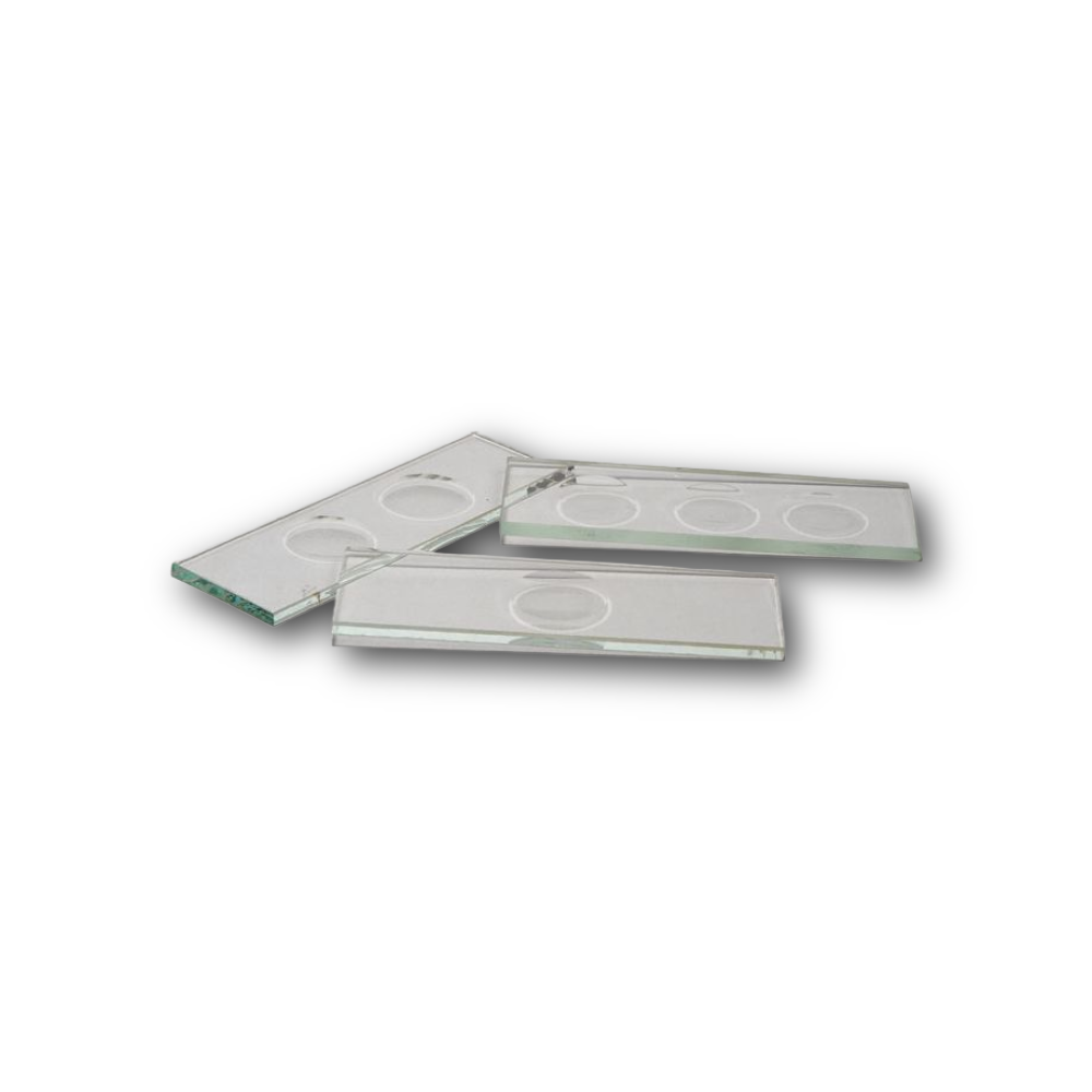Concavity Slides, Glass, 3 Concavities, Pk/12