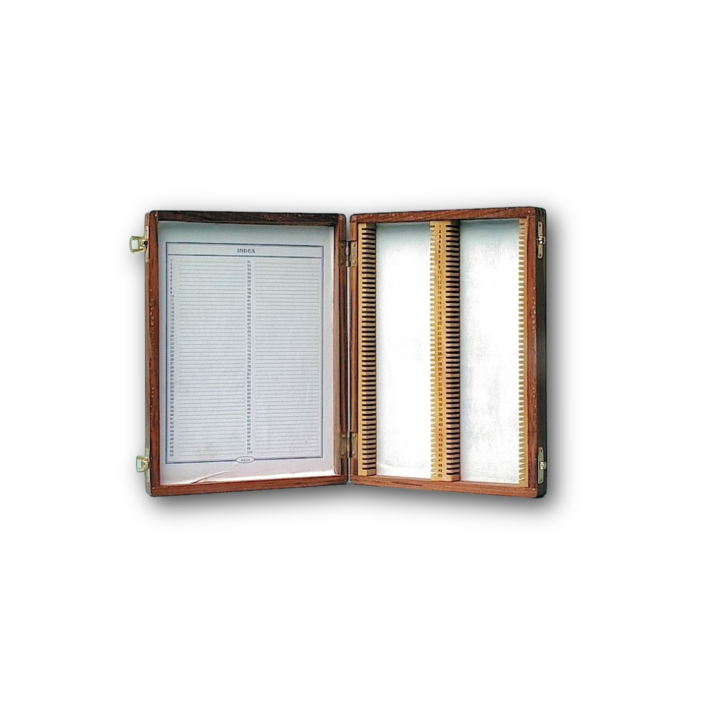 Slide Storage Box, Wooden, For 50 Slides